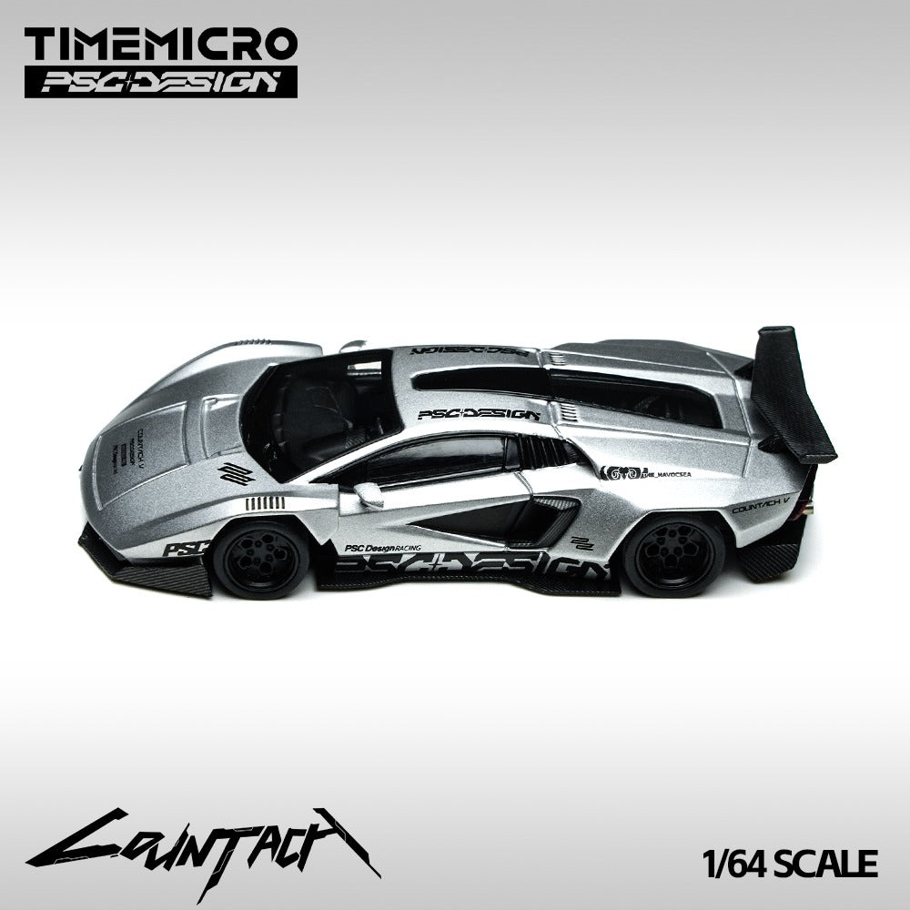 (PREORDER) TimeMicro × PSC Design PSC Lamborghini Countach V Silver Bullet