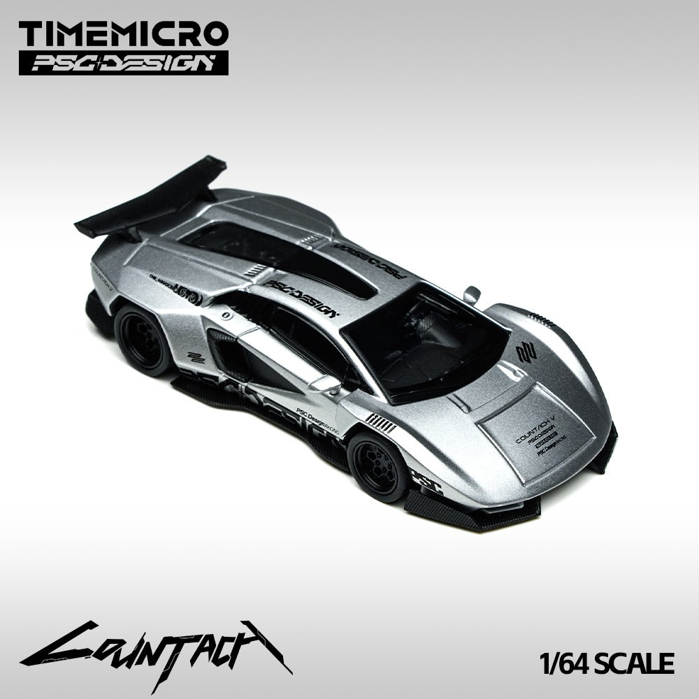 (PREORDER) TimeMicro × PSC Design PSC Lamborghini Countach V Silver Bullet