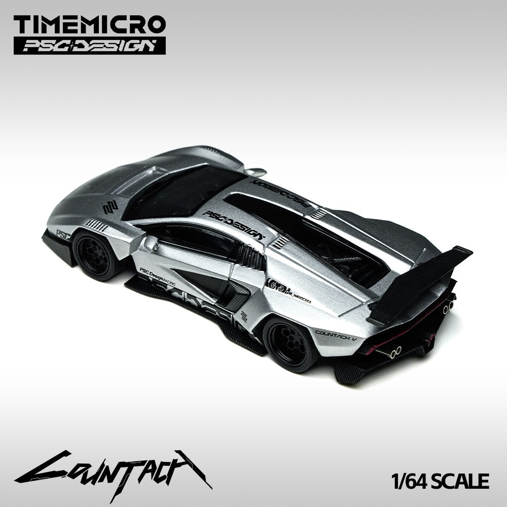 (PREORDER) TimeMicro × PSC Design PSC Lamborghini Countach V Silver Bullet