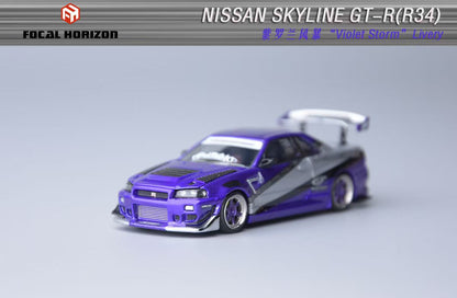 (PREORDER) Focal Horizon FH Nissan Skyline GT-R R34 Ryohe's Gifted Modified (Violet Storm)