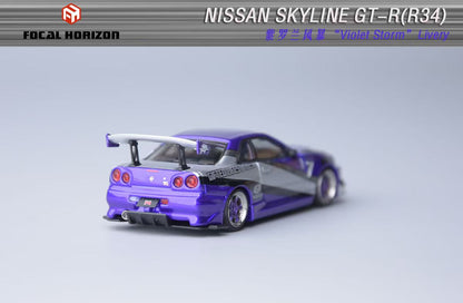 (PREORDER) Focal Horizon FH Nissan Skyline GT-R R34 Ryohe's Gifted Modified (Violet Storm)