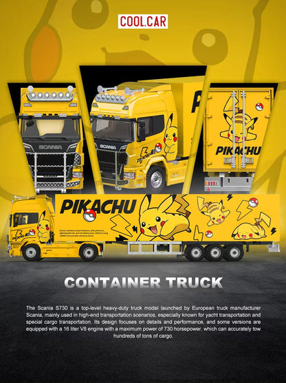 (PREORDER--SOLD OUT) Cool Car Scania Container Truck - Pikachu Livery
