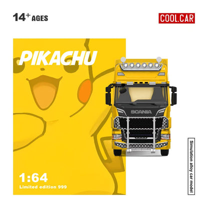 (PREORDER--SOLD OUT) Cool Car Scania Container Truck - Pikachu Livery