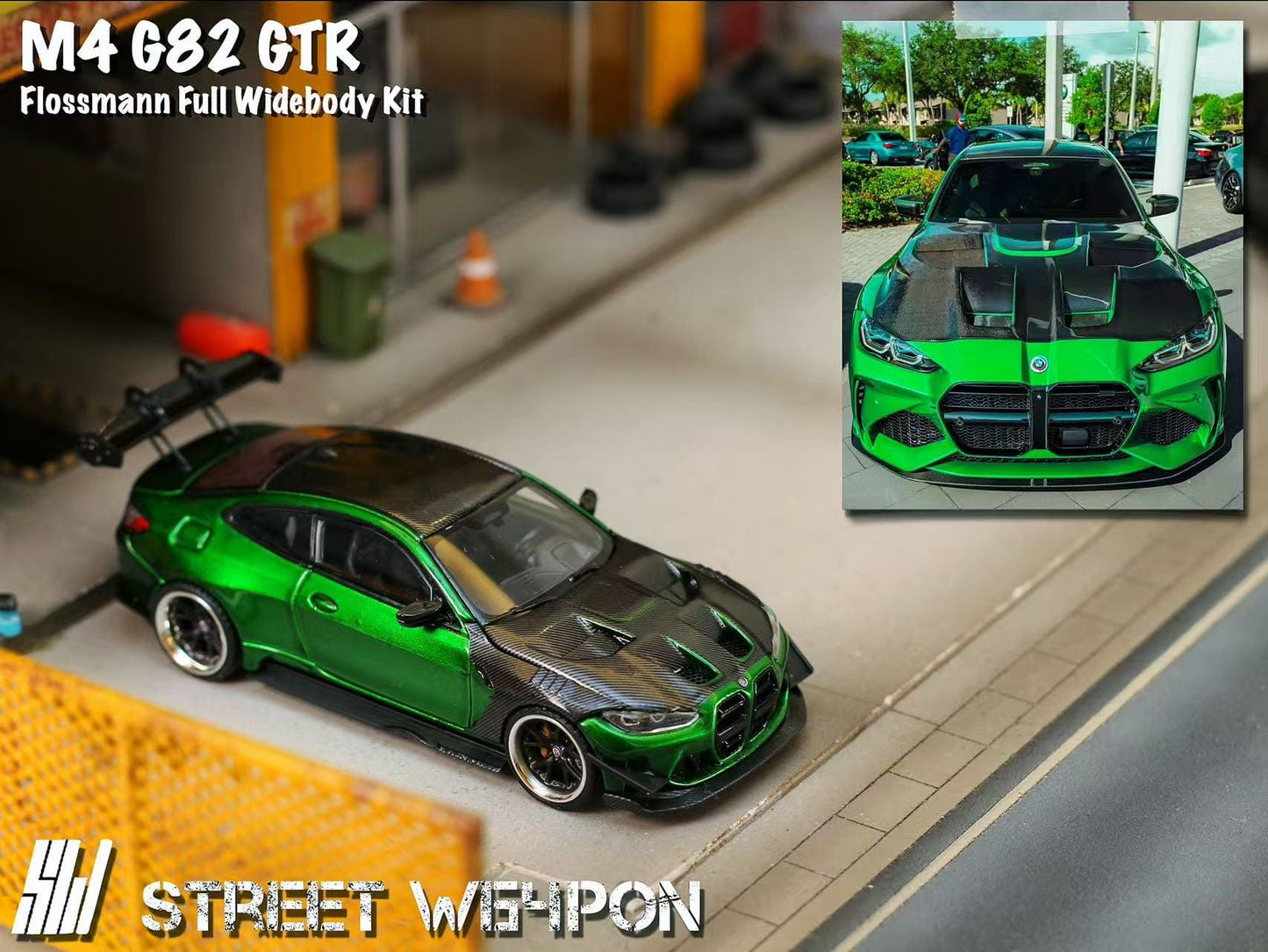 (PREORDER) Street Weapon BMW M4 Flossmann Full Widebody Kit G82 GTR