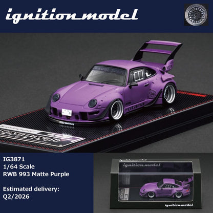 (PREORDER) Ignition Model Porsche RWB 993 (Matte Purple)