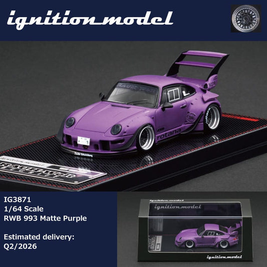 (PREORDER) Ignition Model Porsche RWB 993 (Matte Purple)
