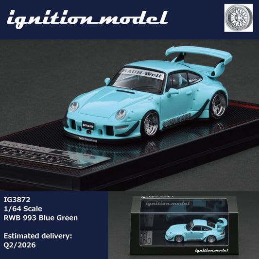 (PREORDER) Ignition Model Porsche RWB 993 (Blue Green)