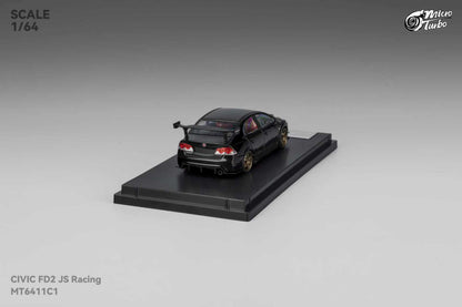 (PREORDER) Micro Turbo Honda Civic FD2 JS Racing model (Metallic Black)