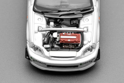 (PREORDER) Motorhelix Honda Civic TYPE R (EK9) (J's Racing Livery White)