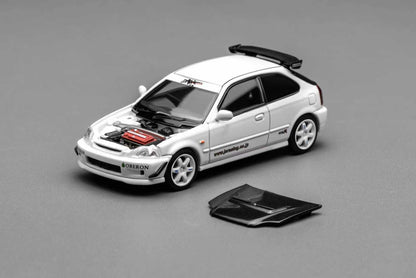 (PREORDER) Motorhelix Honda Civic TYPE R (EK9) (J's Racing Livery White)
