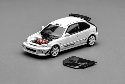 (PREORDER) Motorhelix Honda Civic TYPE R (EK9) (J's Racing Livery White)