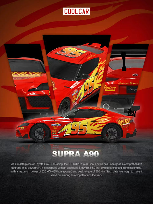(PREORDER) Cool Car Lightning McQueen Coating Series - Toyota Supra A90
