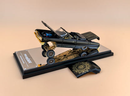 (PREORDER) Fine Works64 Chevy Impala - Foshan Exhibition Exclusive (Black/Gold Livery)