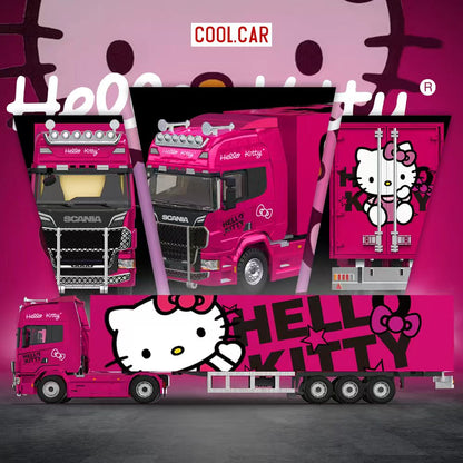 (PREORDER) Cool Car Scania Container Truck - Hello Kitty Livery