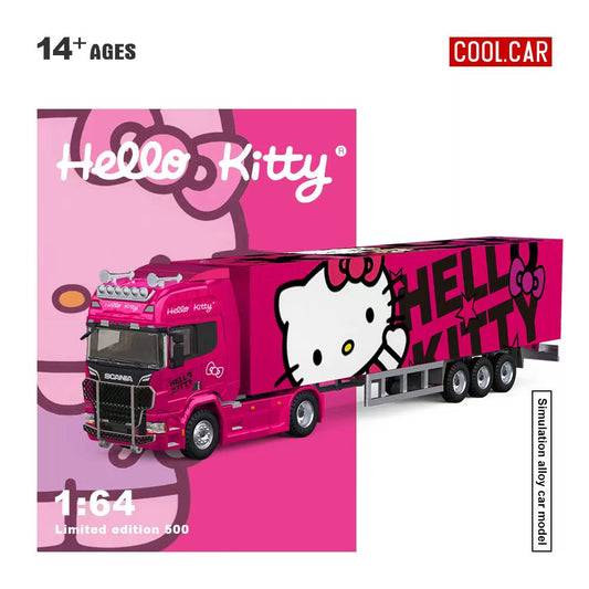 (PREORDER) Cool Car Scania Container Truck - Hello Kitty Livery