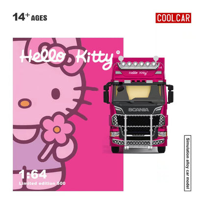 (PREORDER) Cool Car Scania Container Truck - Hello Kitty Livery