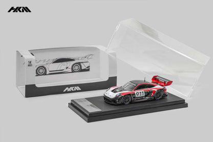 (PREORDER) HKM Porsche 911 (992) GT3 R Rennsport (Red/White)