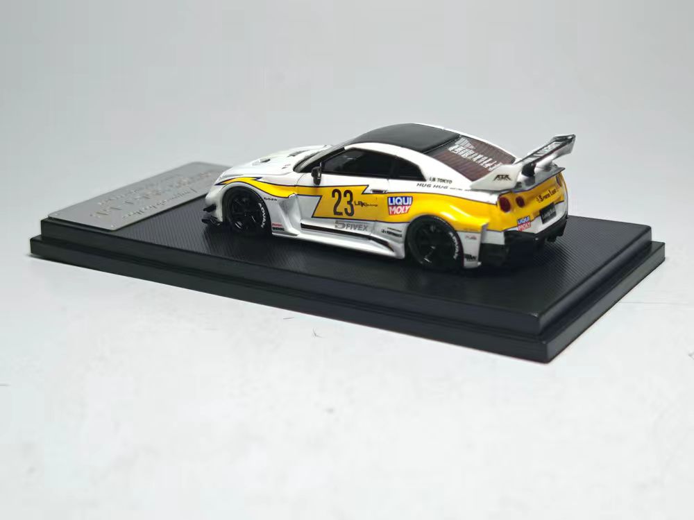 (PREORDER) My Model Collect Nissan LB GTR GT - White Flash Livery (Ver. 1 Rear Wing/2-Foot Tail Wing)