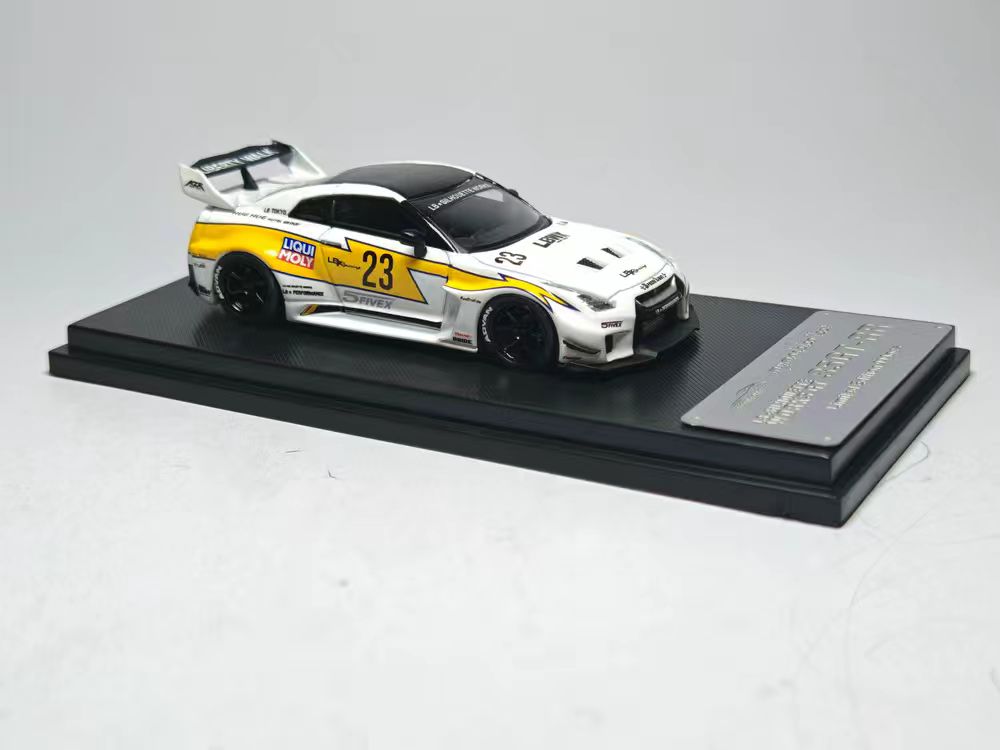 (PREORDER) My Model Collect Nissan LB GTR GT - White Flash Livery (Ver. 1 Rear Wing/2-Foot Tail Wing)