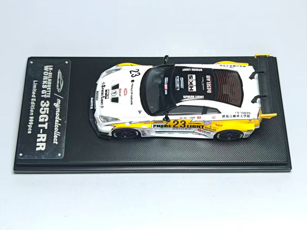 (PREORDER) My Model Collect Nissan LB GTR GT - White Flash Livery (Ver. 2 Rear Wing/3-Foot Tail Wing)