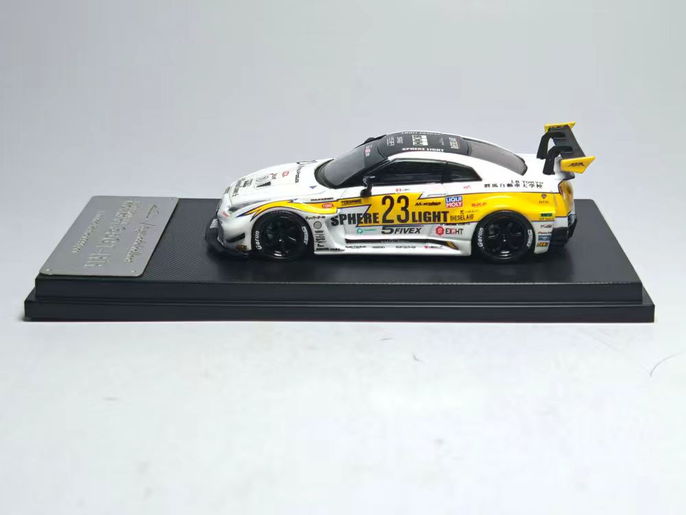 (PREORDER) My Model Collect Nissan LB GTR GT - White Flash Livery (Ver. 2 Rear Wing/3-Foot Tail Wing)