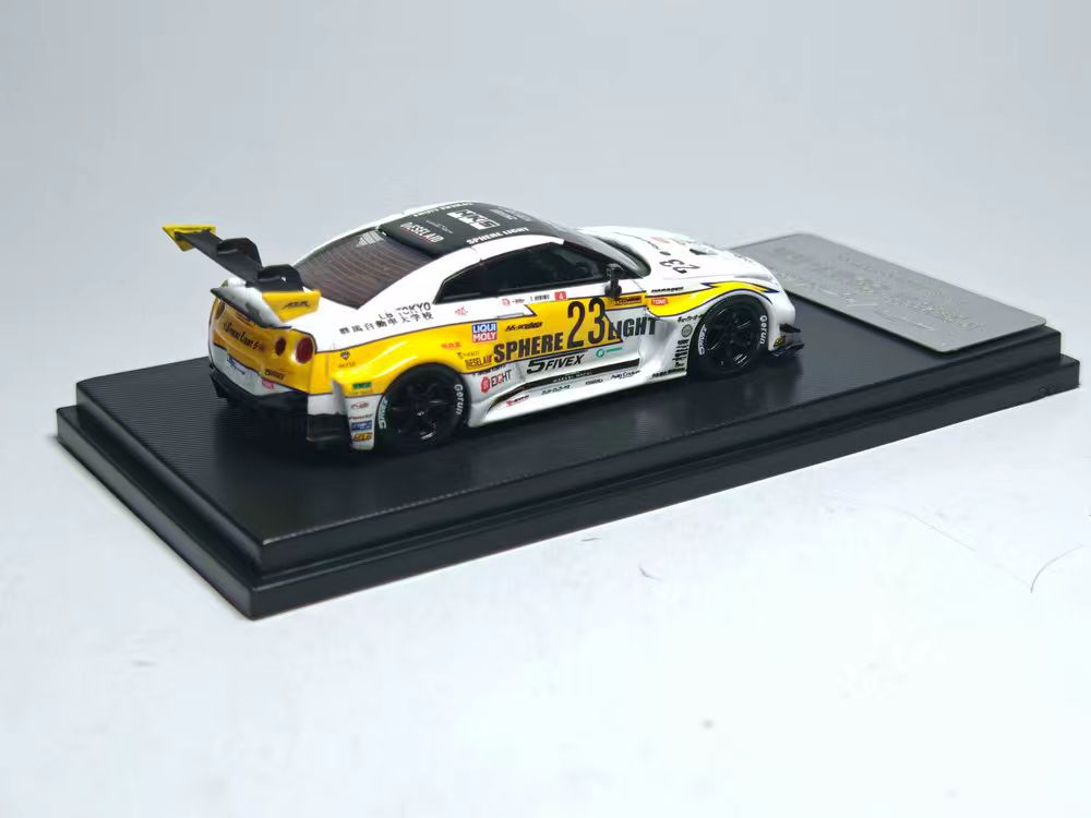 (PREORDER) My Model Collect Nissan LB GTR GT - White Flash Livery (Ver. 2 Rear Wing/3-Foot Tail Wing)
