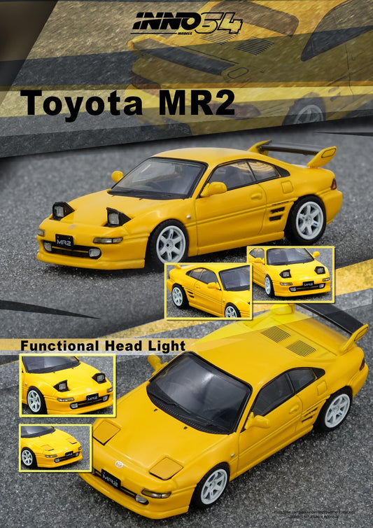 (PREORDER) Inno64 Toyota MR2 (SW20) Yellow