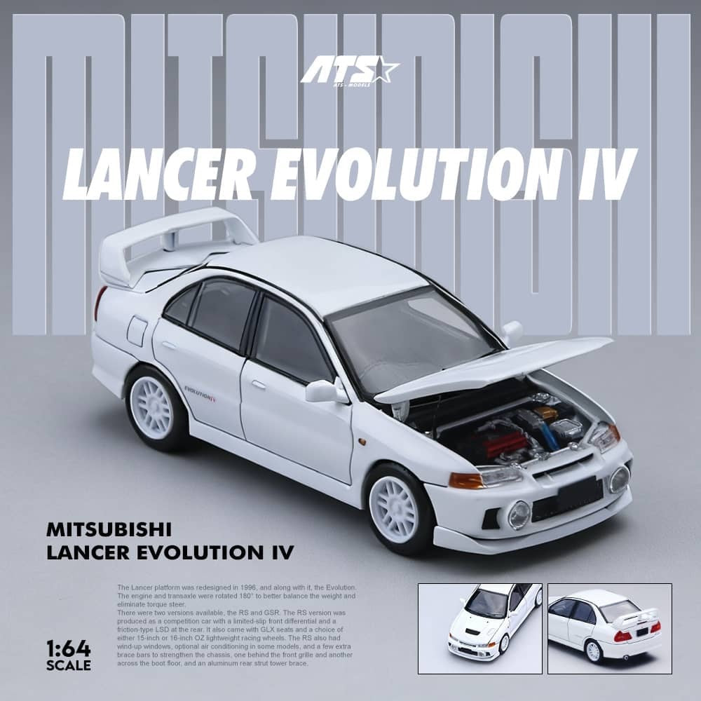 (PREORDER) ATS Mitsubishi Lancer EVO 4th Generation - White