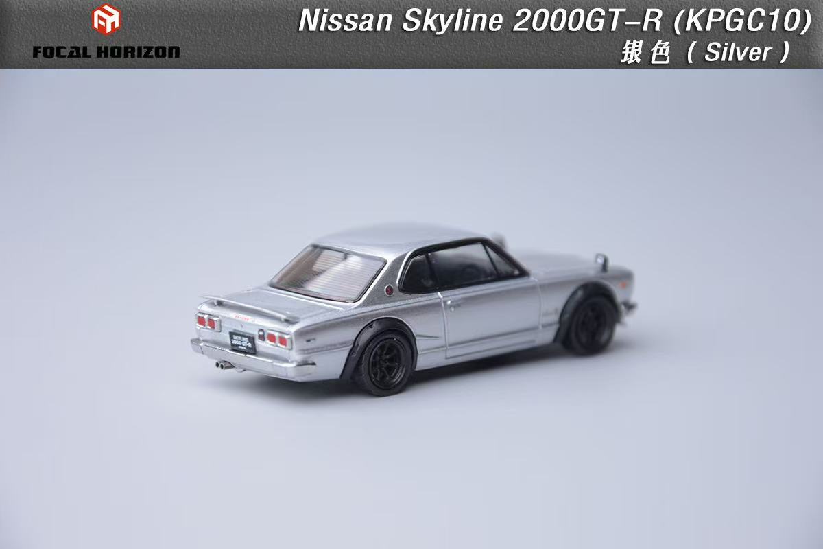 (PREORDER) Focal Horizon Nissan Skyline 3rd Gen, GT-R 1st Gen, 2000GT-R KPGC10 (Silver)