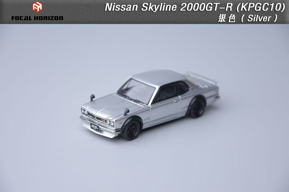 (PREORDER) Focal Horizon Nissan Skyline 3rd Gen, GT-R 1st Gen, 2000GT-R KPGC10 (Silver)