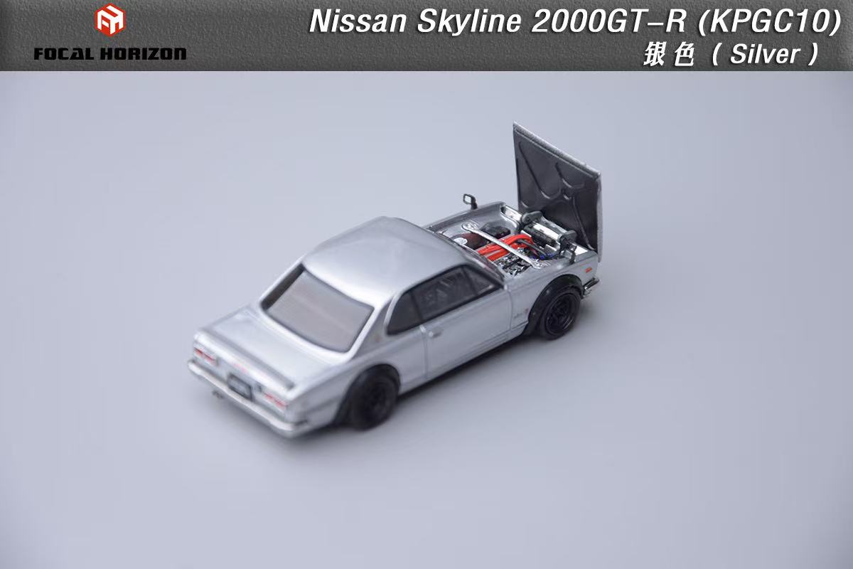 (PREORDER) Focal Horizon Nissan Skyline 3rd Gen, GT-R 1st Gen, 2000GT-R KPGC10 (Silver)