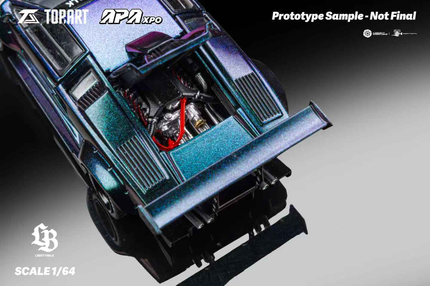(PREORDER) Topart Liberty Walk LBWK Lamborghini Countach (Chameleon)