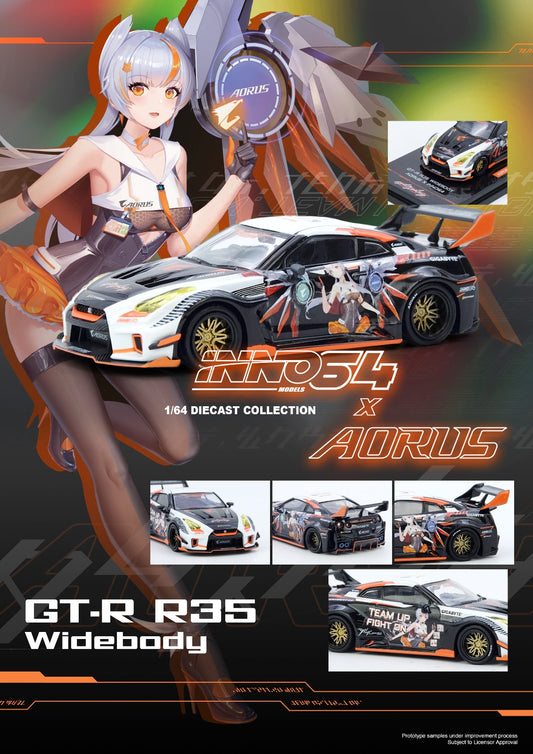 (PREORDER) Inno64 x Auros Limited Event Edition Nissan GT-R R35 Widebody
