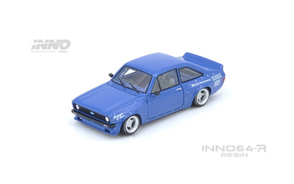 (PREORDER) Inno64-R Limited Event Edition RESIN Ford Escort MK2 Pandem "Emotion" Retro (Havoc Blue)
