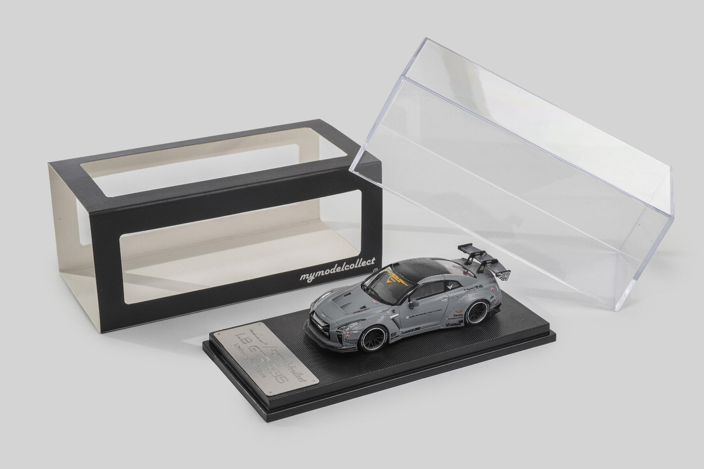 (PREORDER) My Model Collect Nissan GT-R R35, LB Wide-body Modified (Combat Grey)