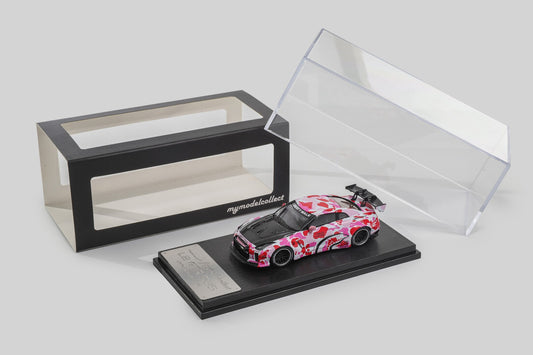 (PREORDER) My Model Collect Nissan GT-R R35, LB Wide-body Modified (Pink Bape)