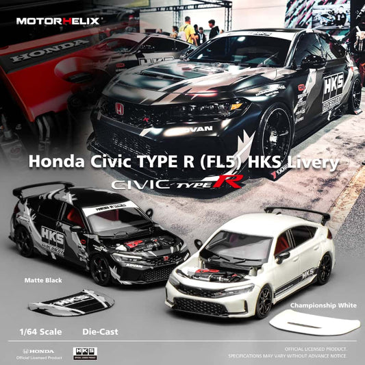 (PREORDER) Motorhelix Honda Civic Type R (FL5）(HKS Livery)