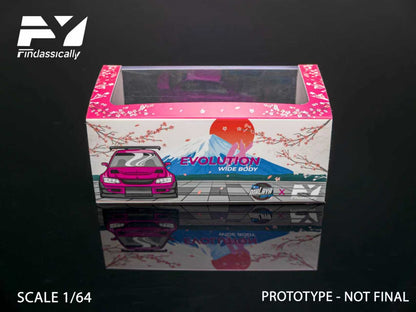 (PREORDER) Finclassically Mitsubishi 9th Generation Modified (Flash Pink/Carbon Fiber)