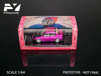 (PREORDER) Finclassically Mitsubishi 9th Generation Modified (Flash Pink/Carbon Fiber)
