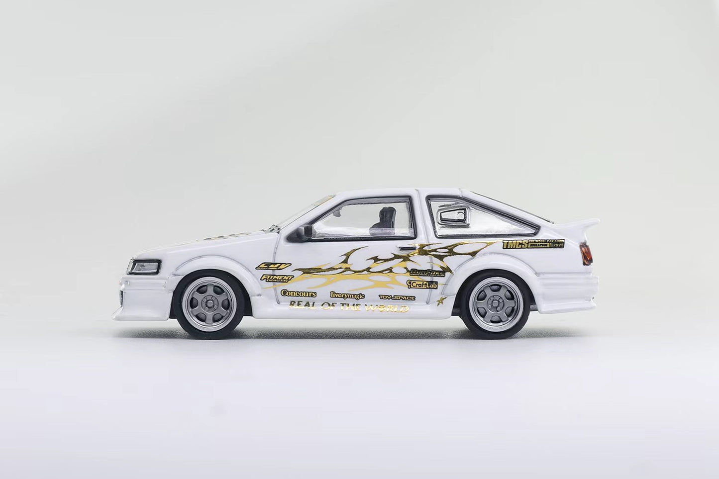 (PREORDER) DCT RWB Toyota AW86 (TMCS Singapore Limited Edition - White w/Chrome Gold)