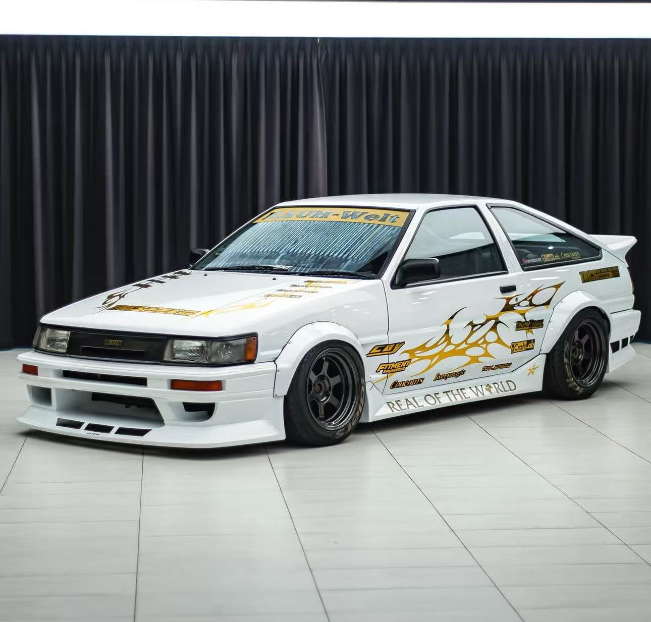 (PREORDER) DCT RWB Toyota AW86 (TMCS Singapore Limited Edition - White w/Chrome Gold)