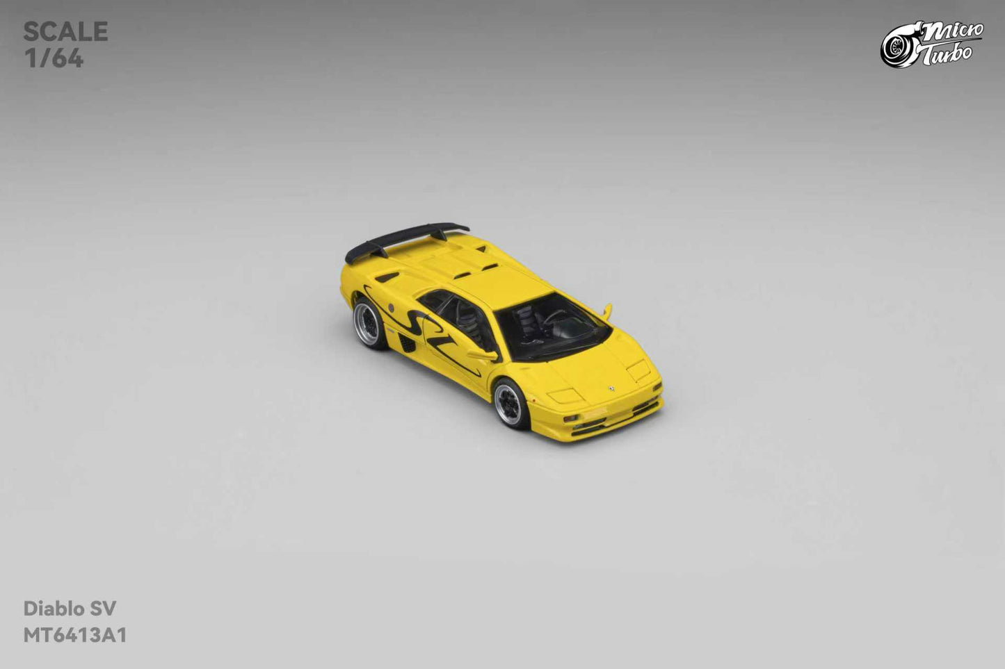 (PREORDER) Micro Turbo Lamborghini Diablo SV (Metallic Yellow)