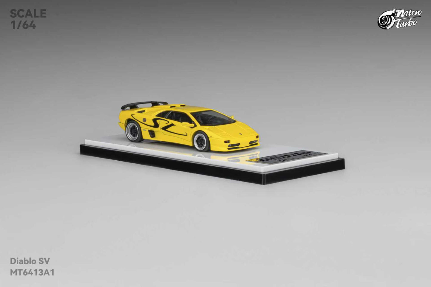 (PREORDER) Micro Turbo Lamborghini Diablo SV (Metallic Yellow)
