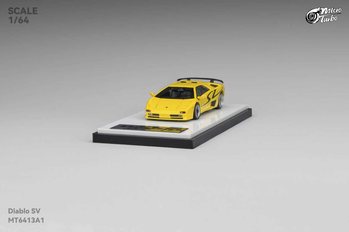 (PREORDER) Micro Turbo Lamborghini Diablo SV (Metallic Yellow)