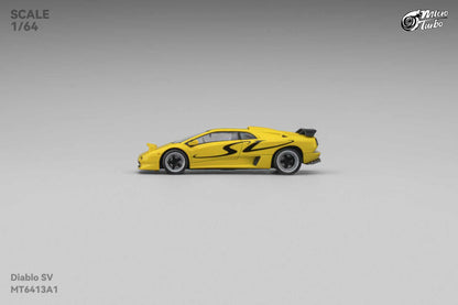 (PREORDER) Micro Turbo Lamborghini Diablo SV (Metallic Yellow)