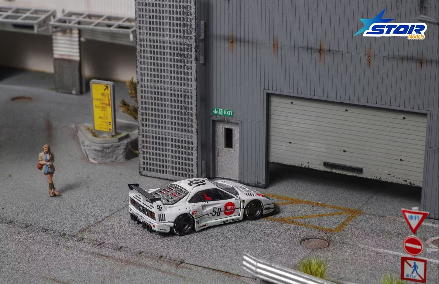(PREORDER)Star Models Supercar F40 LB-Works Wide-Body Modified (White Collet 58# Ordinary)