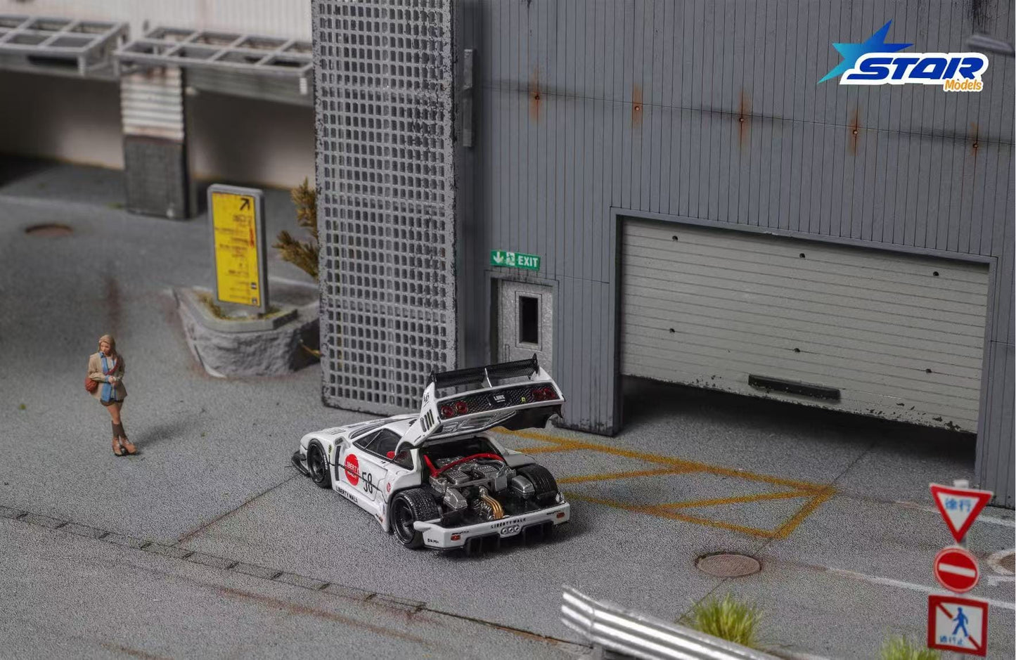 (PREORDER)Star Models Supercar F40 LB-Works Wide-Body Modified (White Collet 58# Ordinary)