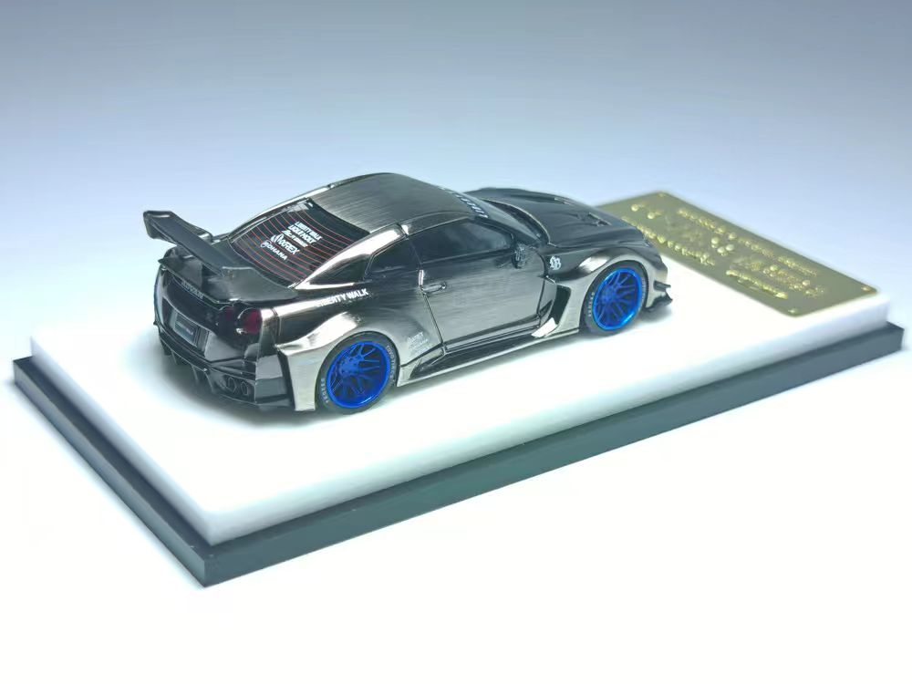 (PREORDER) My Model Collect Liberty Walk Nissan 35GT-RR (Chromed Black Brushed)
