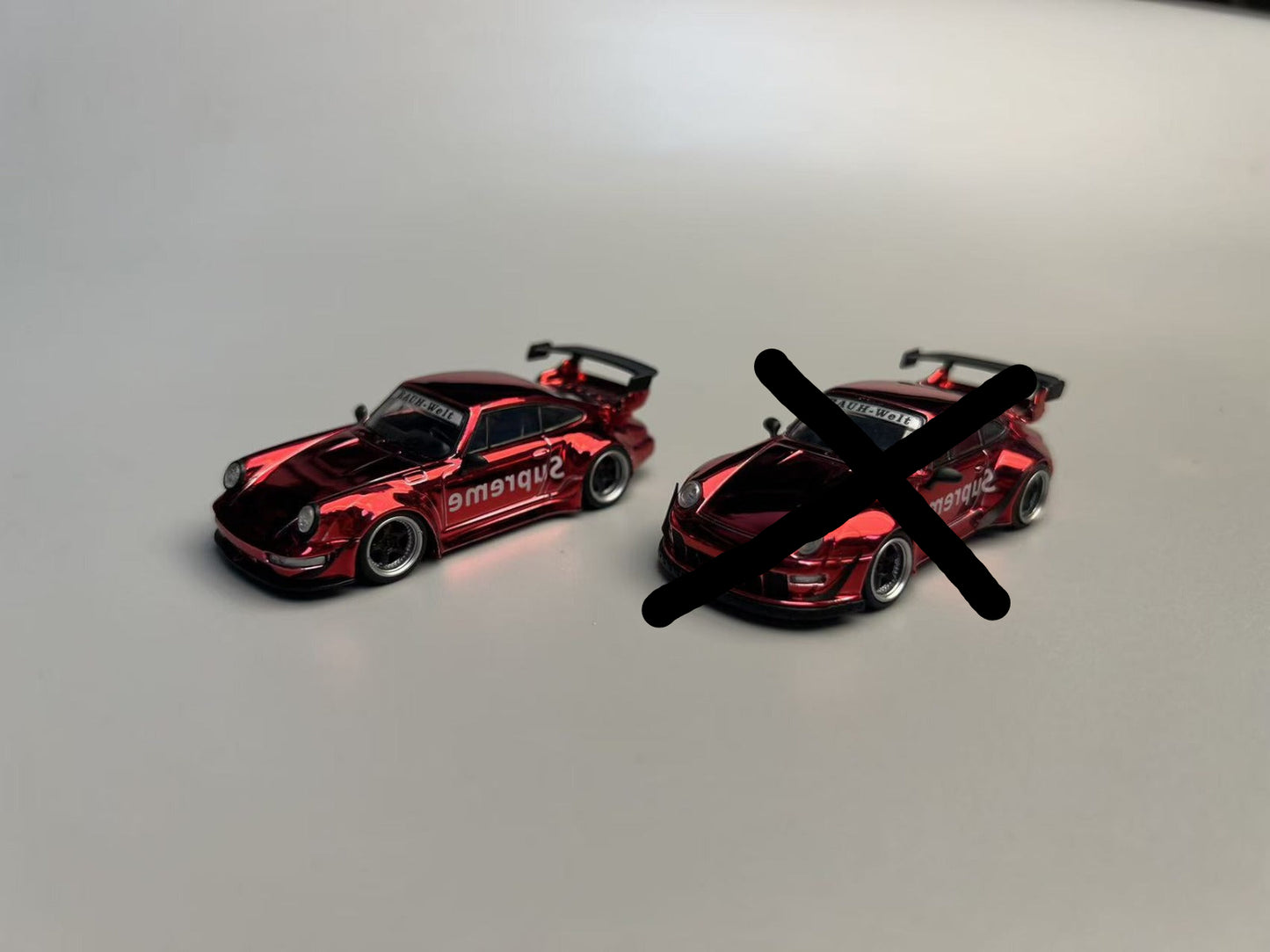 (PREORDER) Flame Model Porsche RWB 964 (Supreme Chrome Livery)