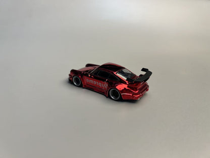 (PREORDER) Flame Model Porsche RWB 964 (Supreme Chrome Livery)